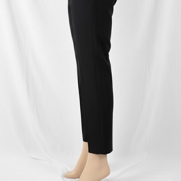 Ann Taylor Navy Gold Button Dress Pants Women’s 8 Work Slim Trousers - Picture 5 of 15